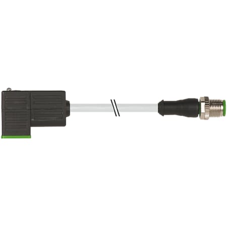 Murrelektronik M8 male 0 Degree / M8 male 0 Degree, shielded, EC, PUR 1x4xAWG26 shielded gn UL/CS 7000-41041-2360030